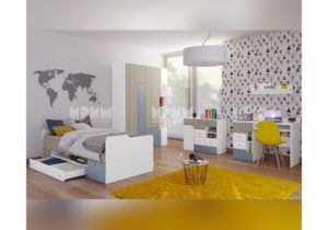 detsko-obzavejdane-modern-2-mdf-sonoma-denim-gold-bqlo-gladko-1-700x490